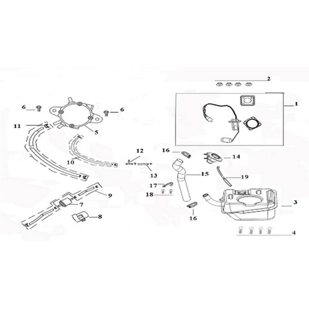 ASYA SCOOTURK-100 DEPO KAPAK YUVASI #AS100-SCT F1014